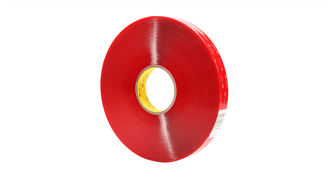 3M 4905, 700007 Clear Foam Tape, 25.0mm x 66.0m, 0.50mm Thick