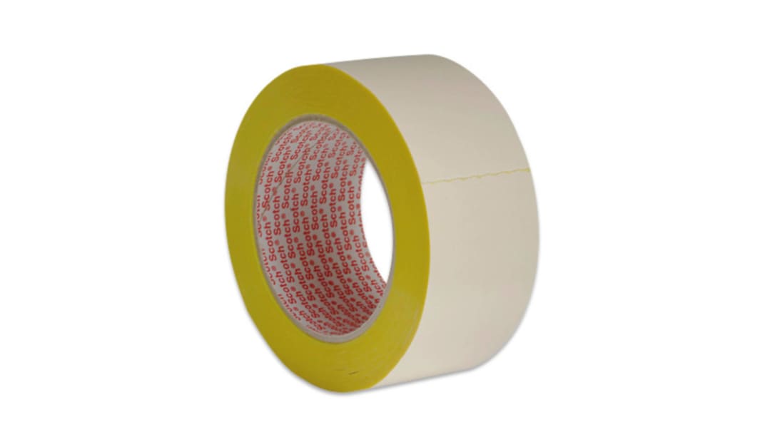 3M XT-8015 Yellow Transfer Tape, 0.13mm Thick, Acrylic Backing, 50mm x 25m