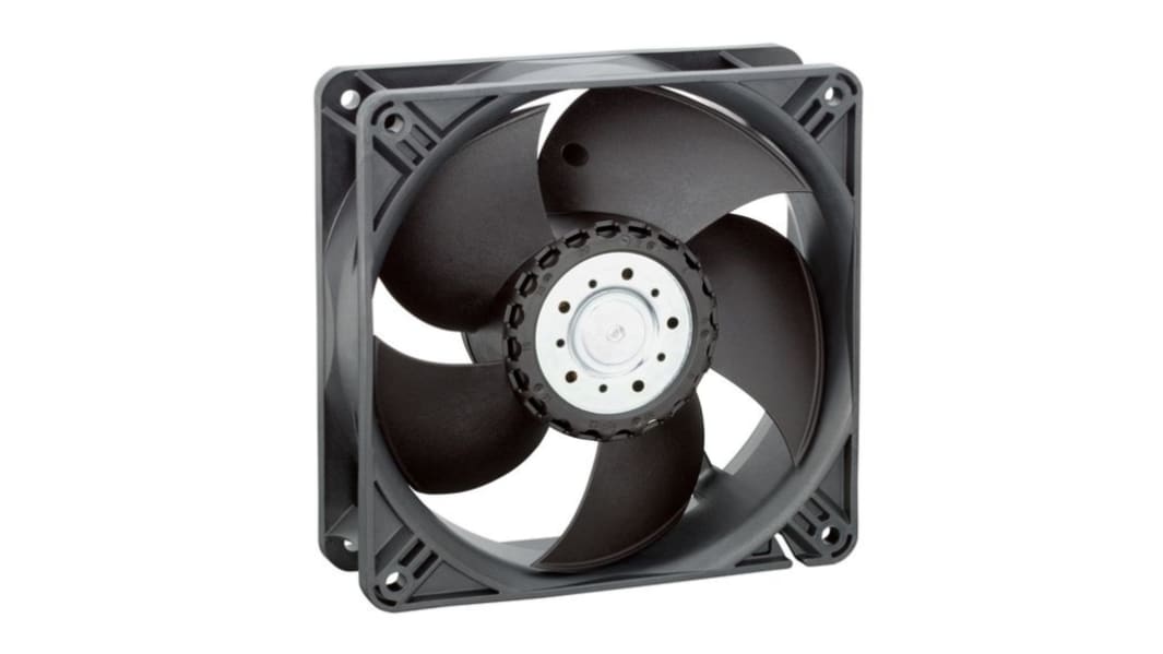 ebm-papst Axial Fan, 48 V dc, dc Operation, 240m³/h, 4.4 → 14.1W, 235mA Max, 119 x 119 x 38mm