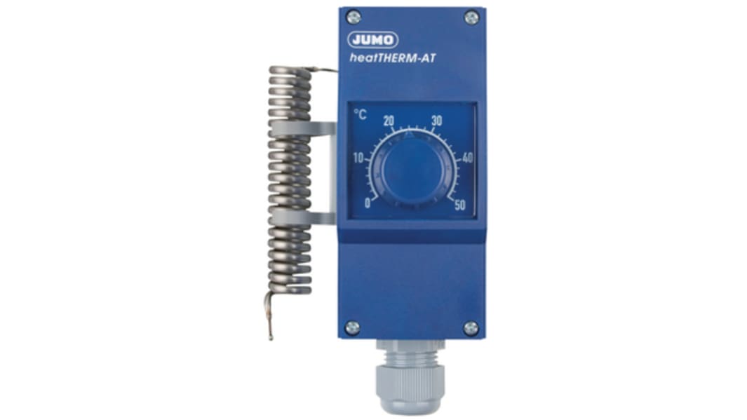 Jumo 603070 Series Changeover Thermostats, 16A, 230 V, 0 → 50 °C