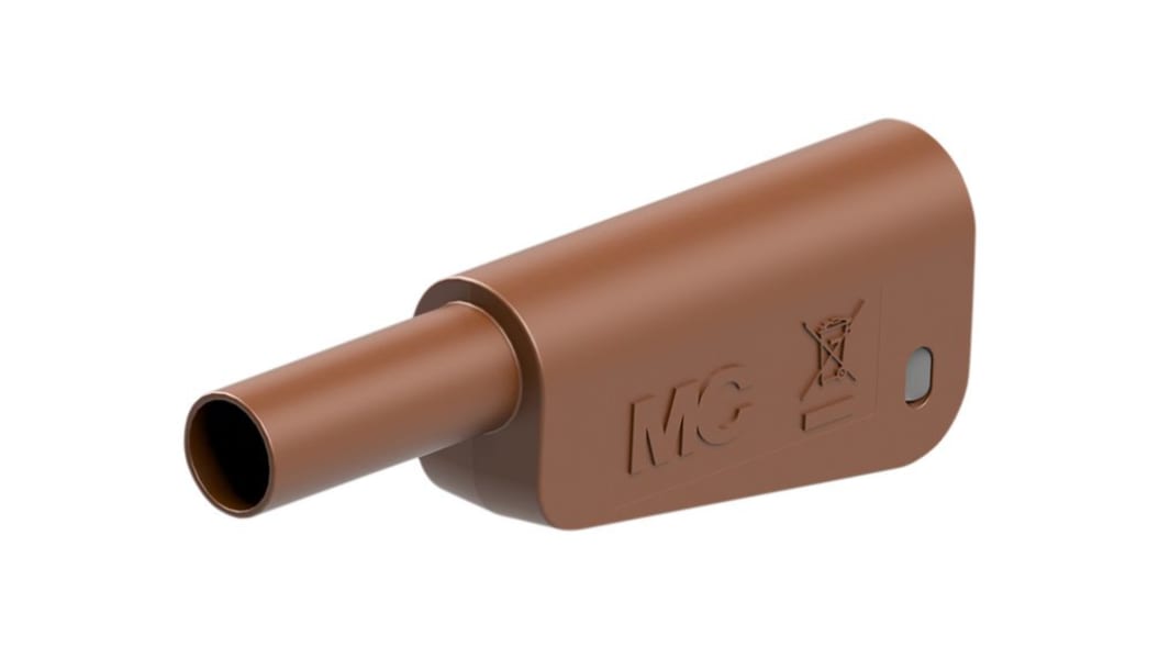 Conector macho para pruebas Staubli de color Marrón, Conector, 600V ac, 32A