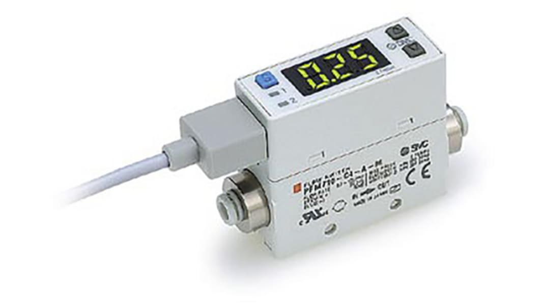 SMC PFM711 Series Flow Sensor, 2 L/min Min, 100 L/min Max