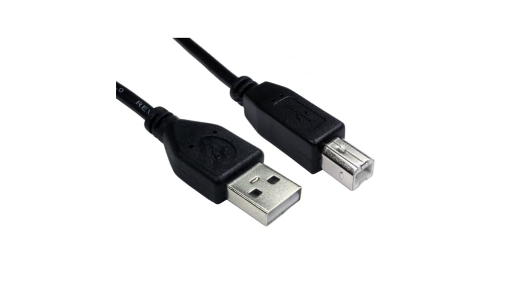 RS PRO USB 2.0, Male USB A to Male USB B, 500mm