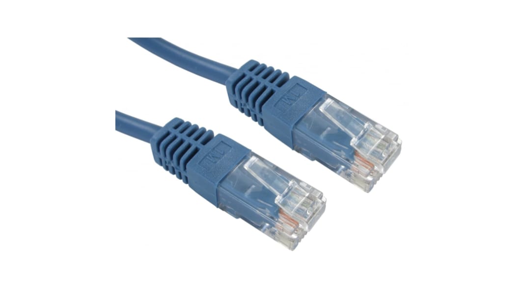 Câble Ethernet RS PRO catégorie 5e, UTP, Bleu, Longueur 4m PVC, avec connecteur