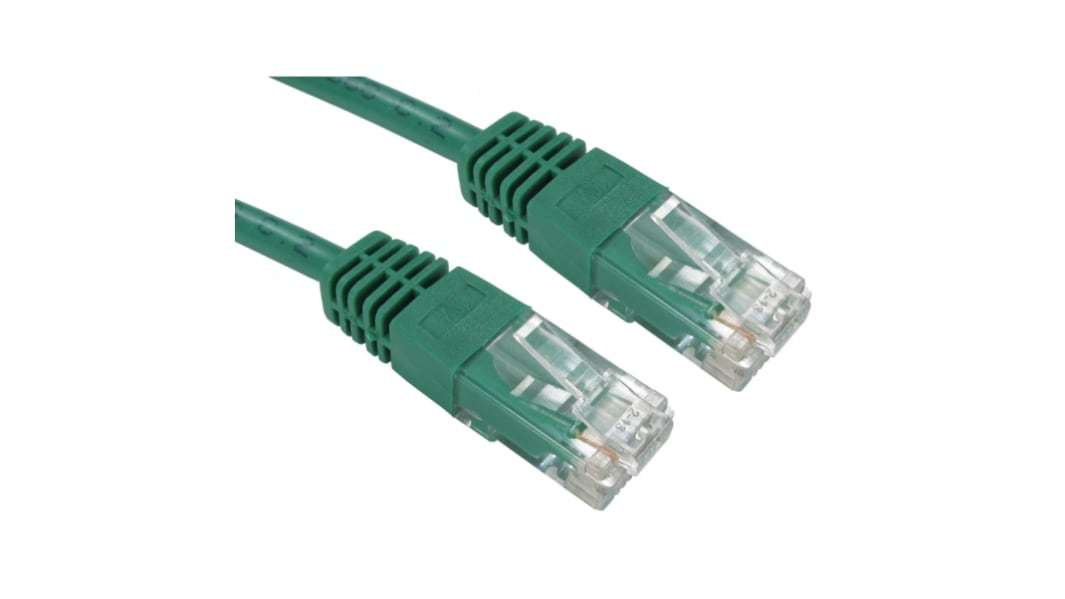 Câble Ethernet RS PRO catégorie 5e, UTP, Vert, Longueur 4m PVC, avec connecteur