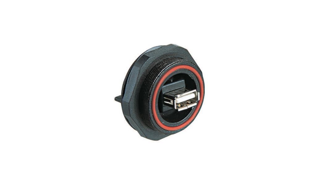 Bulgin Type-Type A, USB2.0 USBコネクタ, メス, パネルマウント