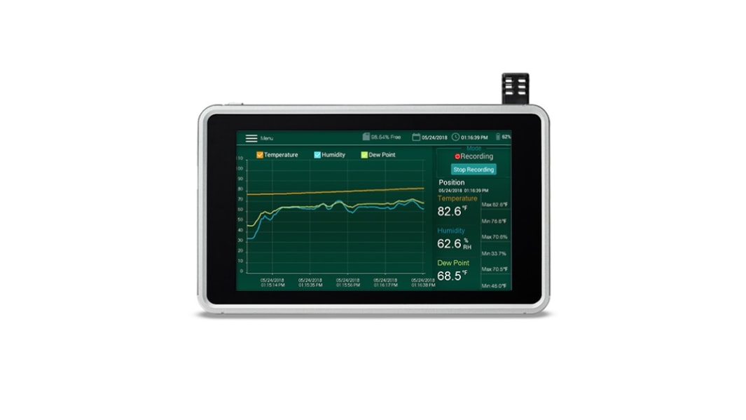 Registratore grafico Extech, parametri Umidità, temperatura