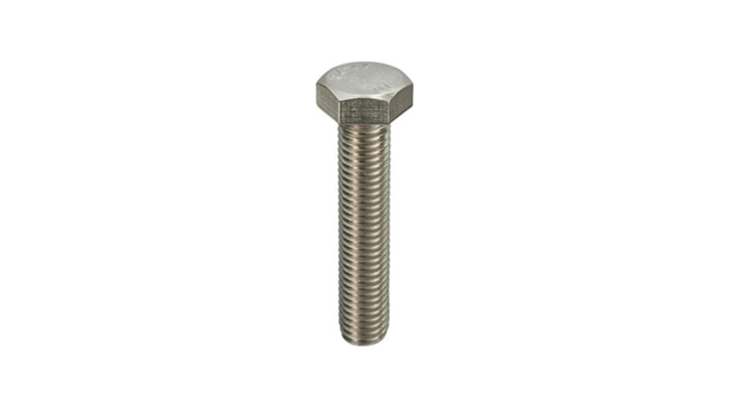 RS PRO A2/304 Stainless Steel, Hex Bolt, M3 x 20.0mm