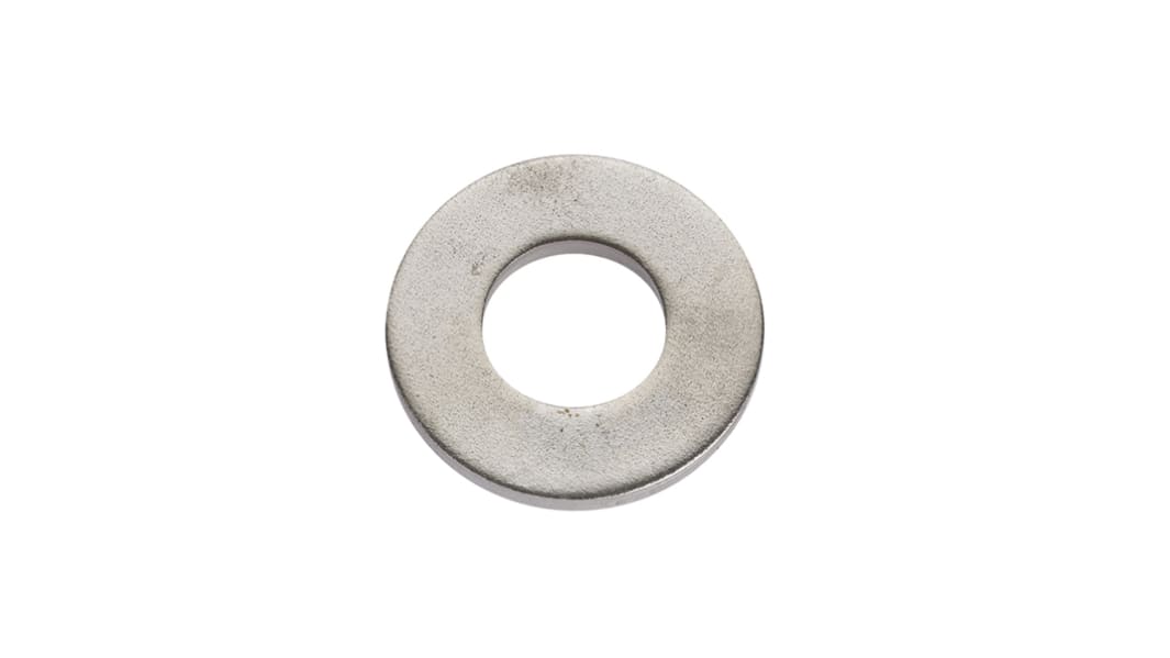 RS PRO Unterlegscheiben für M10 Schrauben A2 304 Flach- x M10 x 24.0mm, Edelstahl A2/304
