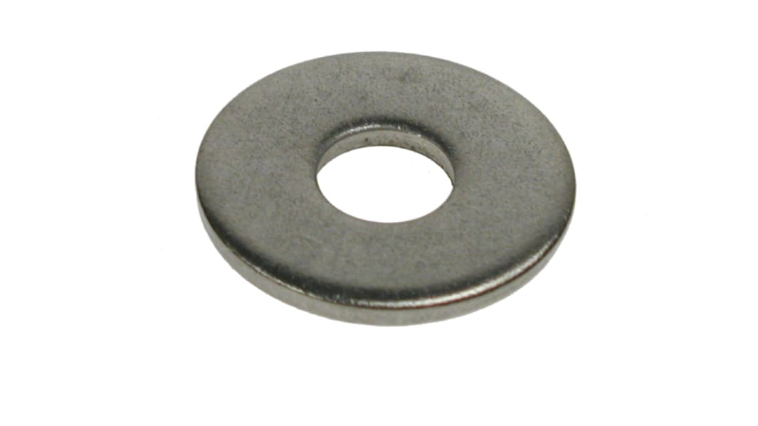 RS PRO Unterlegscheiben für M4 Schrauben A2 304 Flach- x M4 x 12.0mm, Edelstahl A2/304