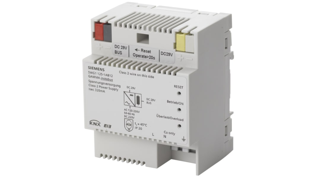 Siemens N 125 DIN Rail Power Supply, 120-230V ac ac, dc Input, 24V dc dc Output, 320mA Output, 24VA