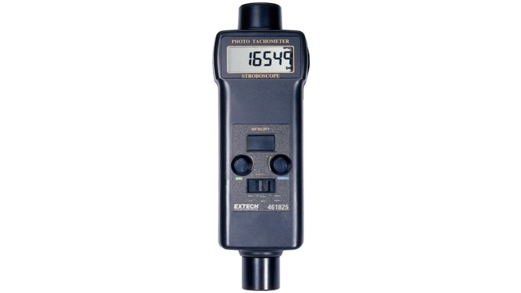 Tacómetro Extech 461825, Sin Contacto, pantalla LCD, 20000rpm, ±0,1%