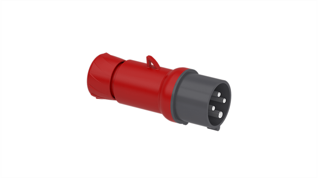 Schneider Electric Jack Plug Cable Mount Wander Plug Plug, 3Pole 16A