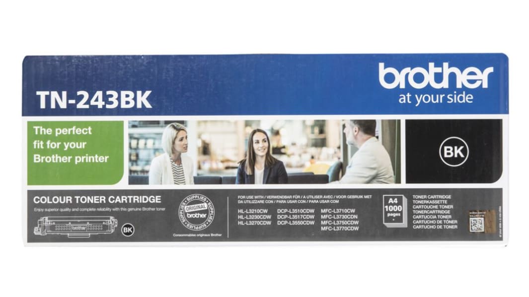 Brother TN-243BK Toner Schwarz für Brother Drucker, 1000 Seitenertrag (ca.)