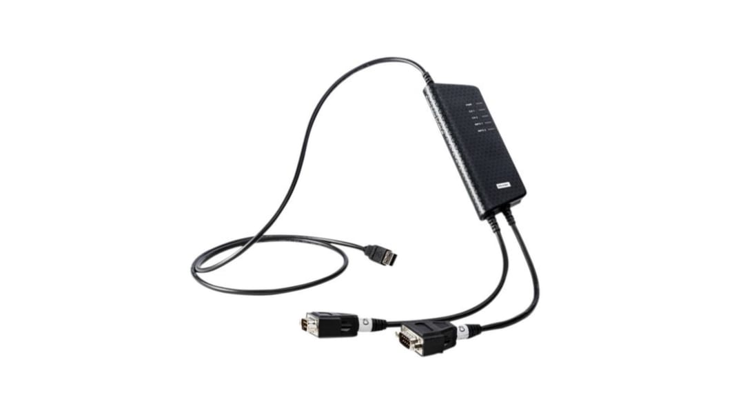Kvaser USB 2.0 Netværksadapter 2 porte, DB-9 til USB A