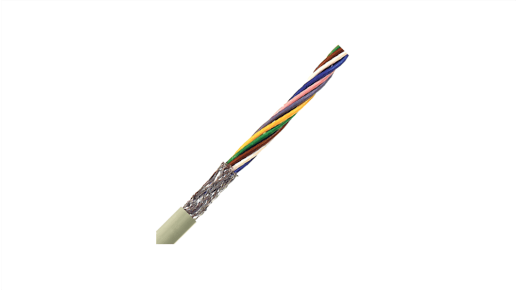 Lapp UNITRONIC LiYCY Series Data Cable, 7 Cores, 0.5 mm², Screened, 20 AWG, 100m, Screened Shield, LiYCY Cable
