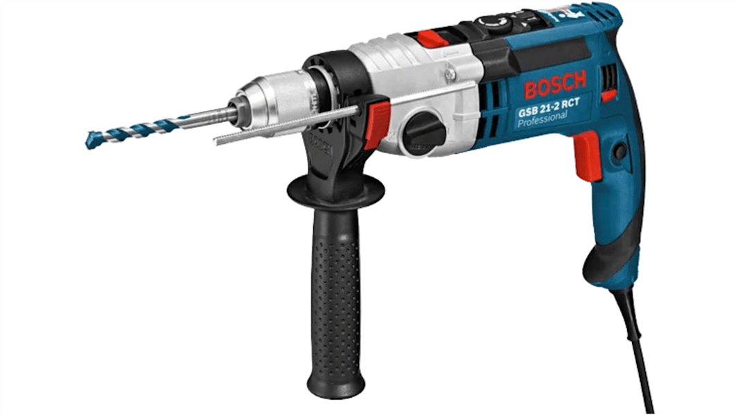Taladro percutor Bosch de 230V 1.3kW, GSB 21-2 RCT, Euroconector