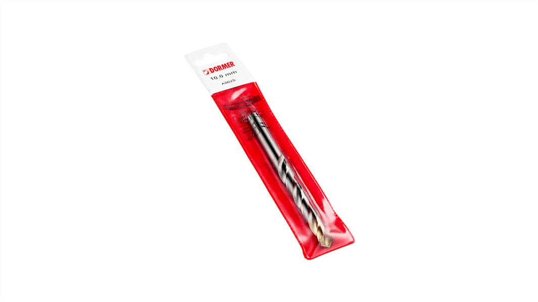 Dormer A002S Series HSS-TiN Twist Drill Bit for Steel, 5.5mm Diameter, 93 mm Overall