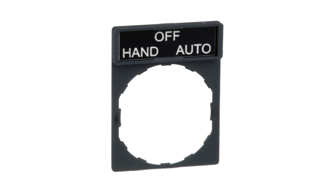Schneider Electric Harmony ZBY Beschriftungsplatte für Serie Harmony XB4, Serie Harmony XB5 Hand - Off - Auto