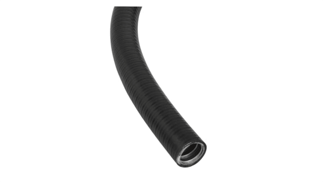Adaptaflex Flexible Conduit, 25mm Nominal Diameter, Galvanised Steel, Black