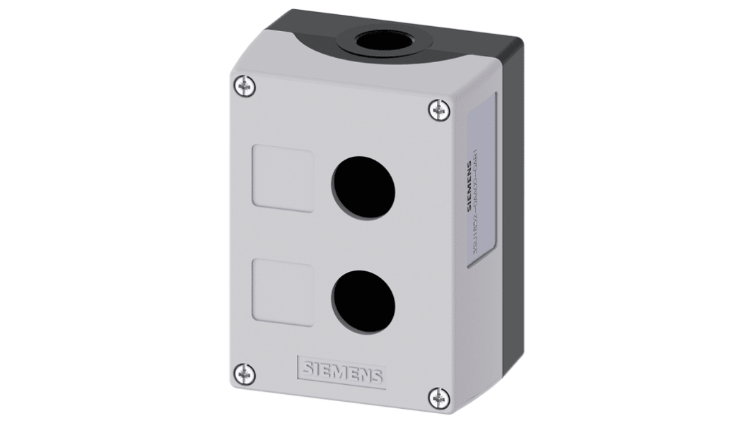 Siemens, コントロールボックス, 穴径 22mm, 2 点用, メタル