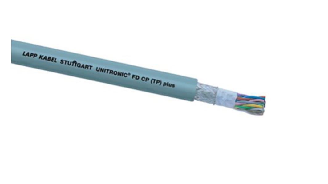 Lapp UNITRONIC Datenkabel, 2-paarig 0,25 mm² Ø 7mm S/UTP Schirmung PUR isoliert Twisted Pair Grau