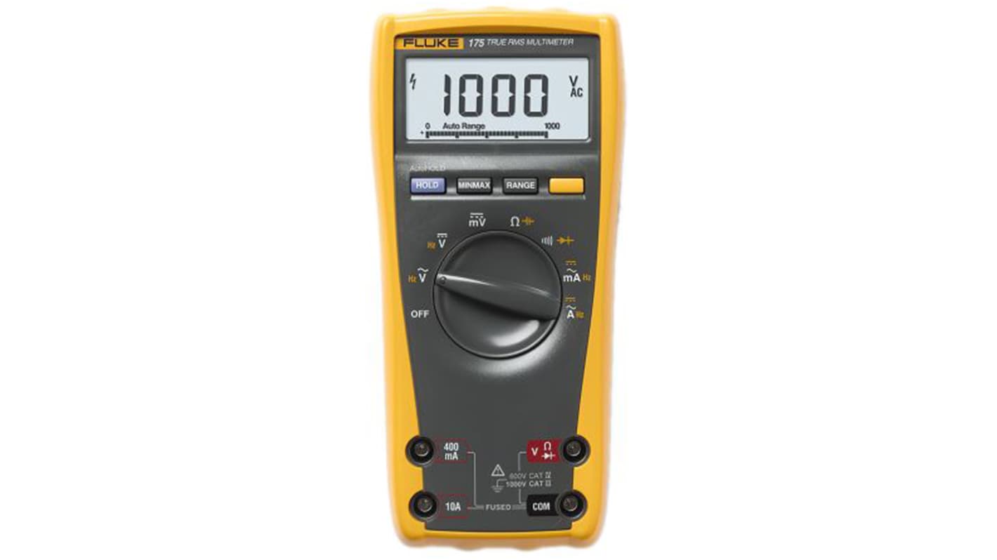 Fluke 175 Hand Digital Multimeter, CAT III, CAT IV 1000V ac / 10A ac, 50MΩ