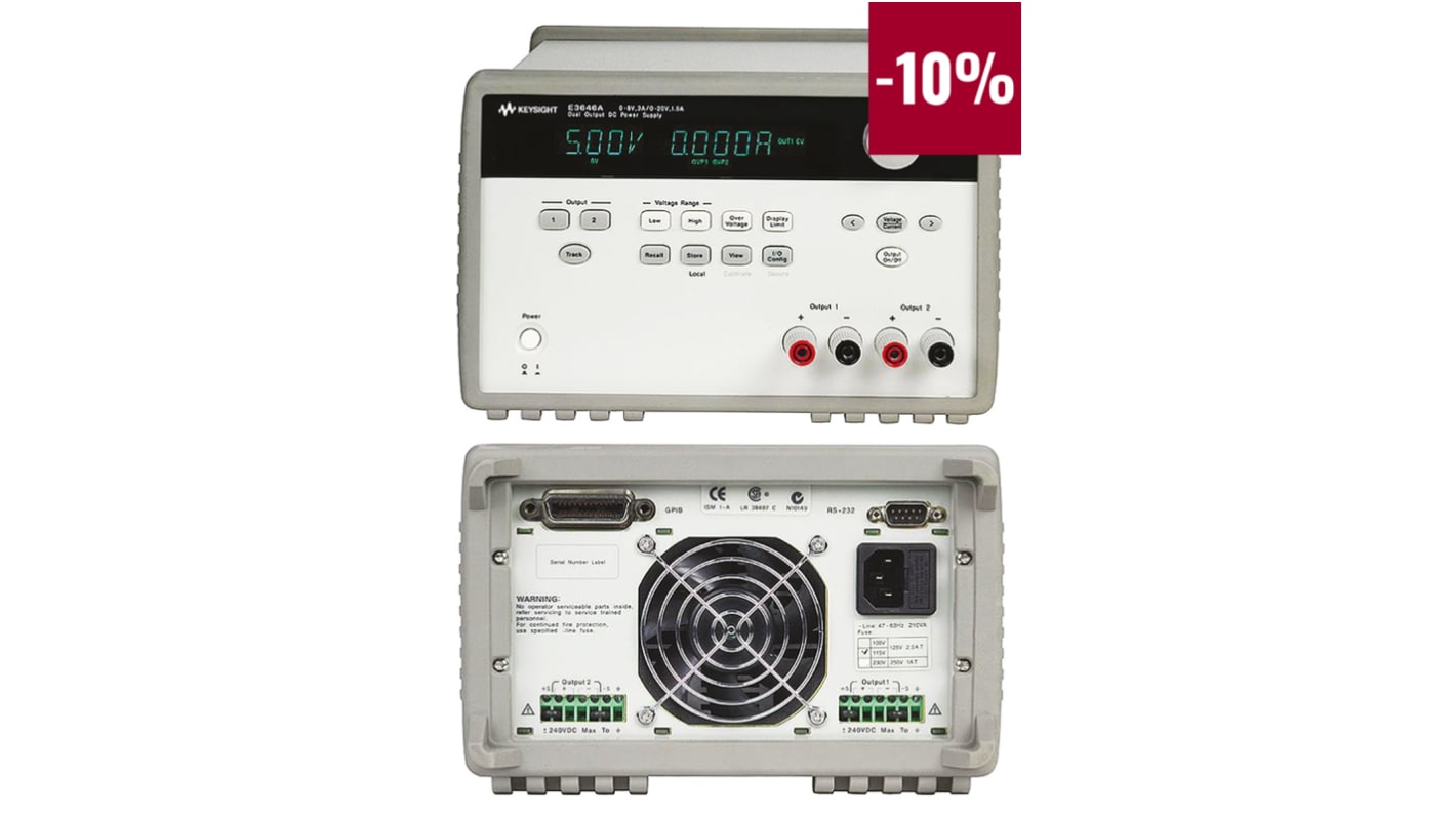 Zasilacz laboratoryjny 0 → 20V 2.5A Keysight Technologies 40W Programowalny zasilacz DC