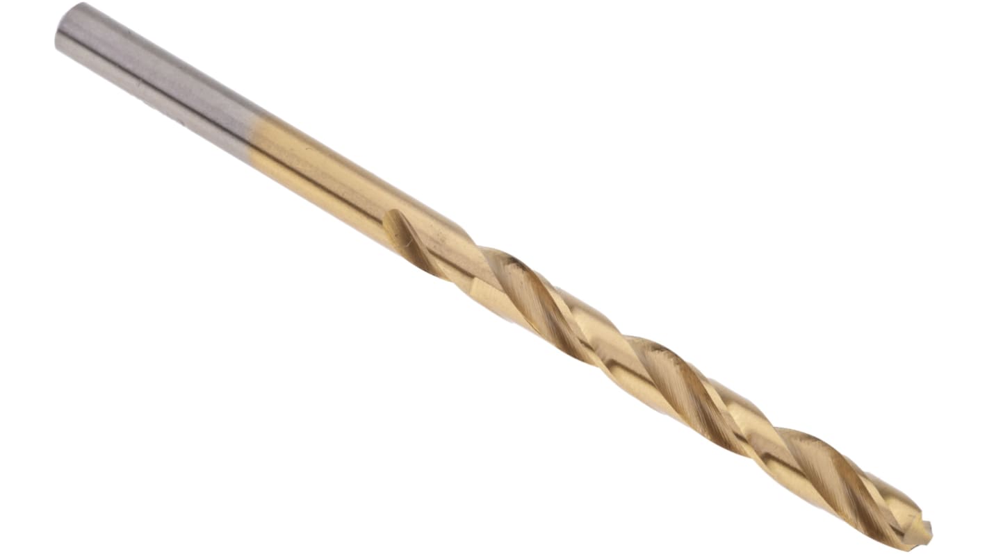 RS PRO HSS Twist Drill Bit, 4.5mm Diameter, 80mm Overall