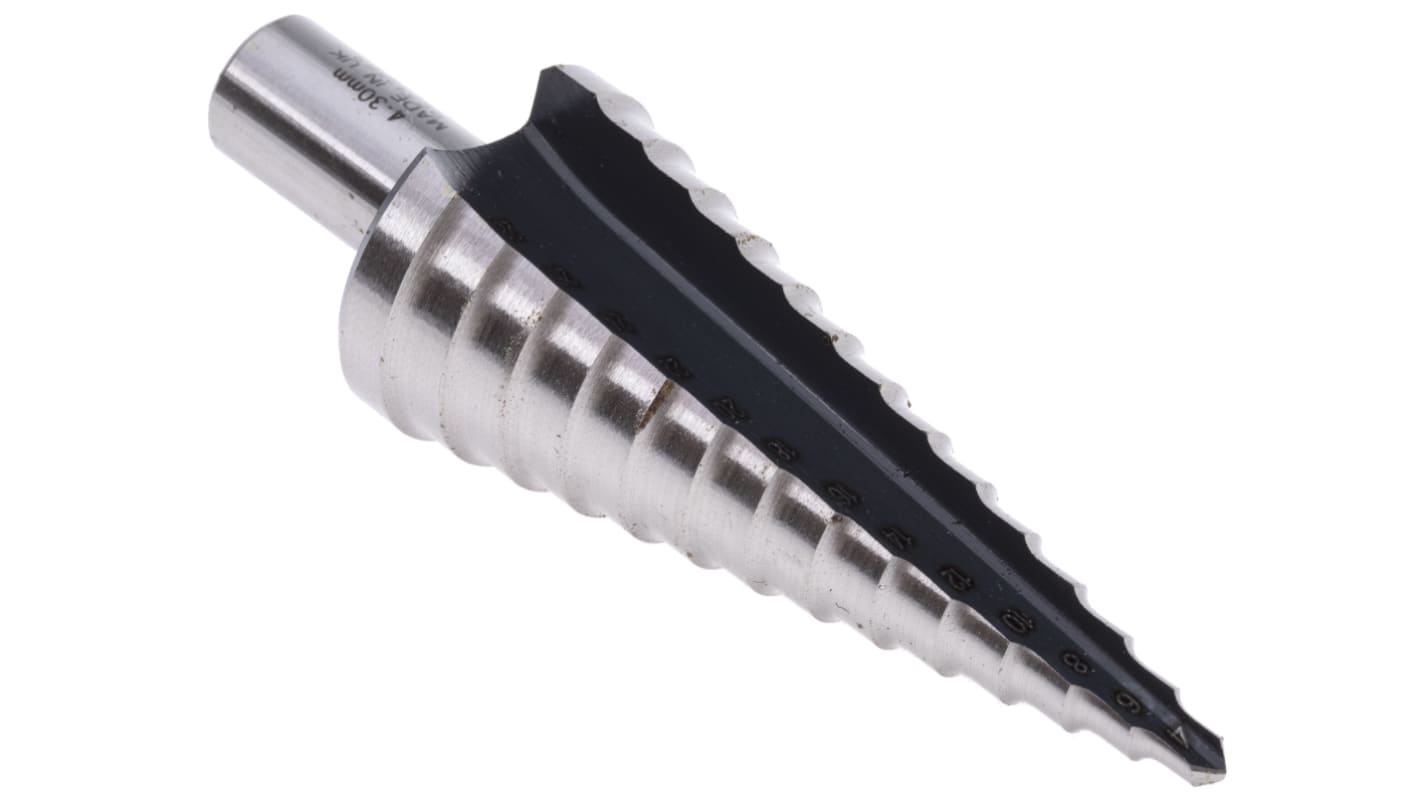 RS PRO HSS Step Drill Bit 4mm x 30mm