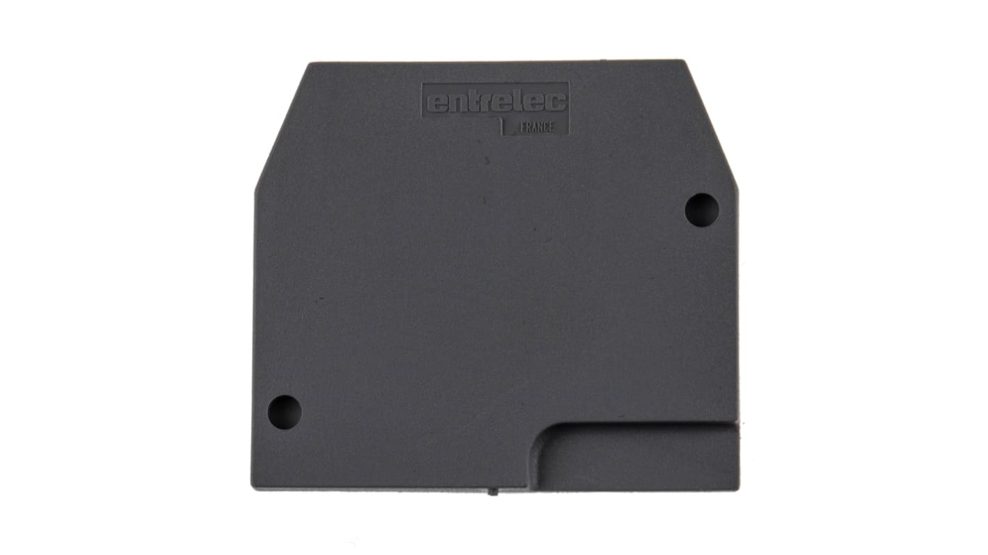 Entrelec FEM Series End Cover for Use with DIN Rail Terminal Blocks