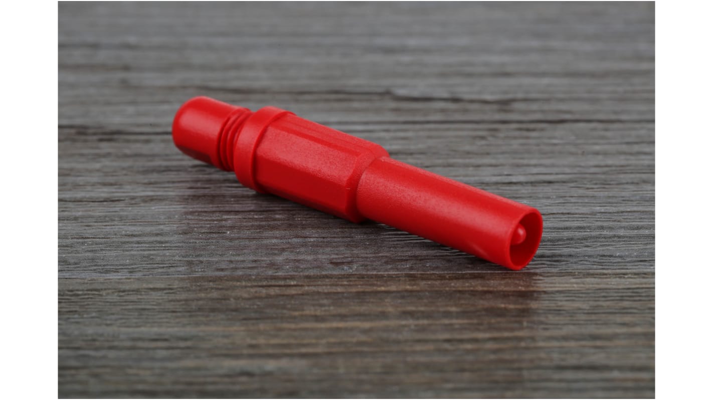 Connettore a banana RS PRO, Maschio, Rosso, 10A, 4 mm