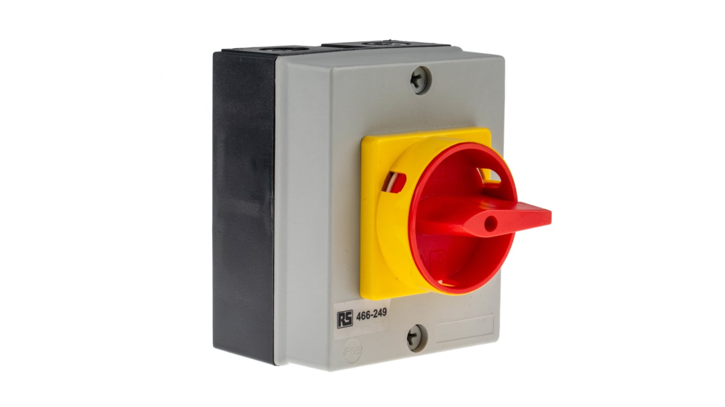 Interruttore di isolamento RS PRO, 4P, 20A, 690V ca, per guida DIN, IP65