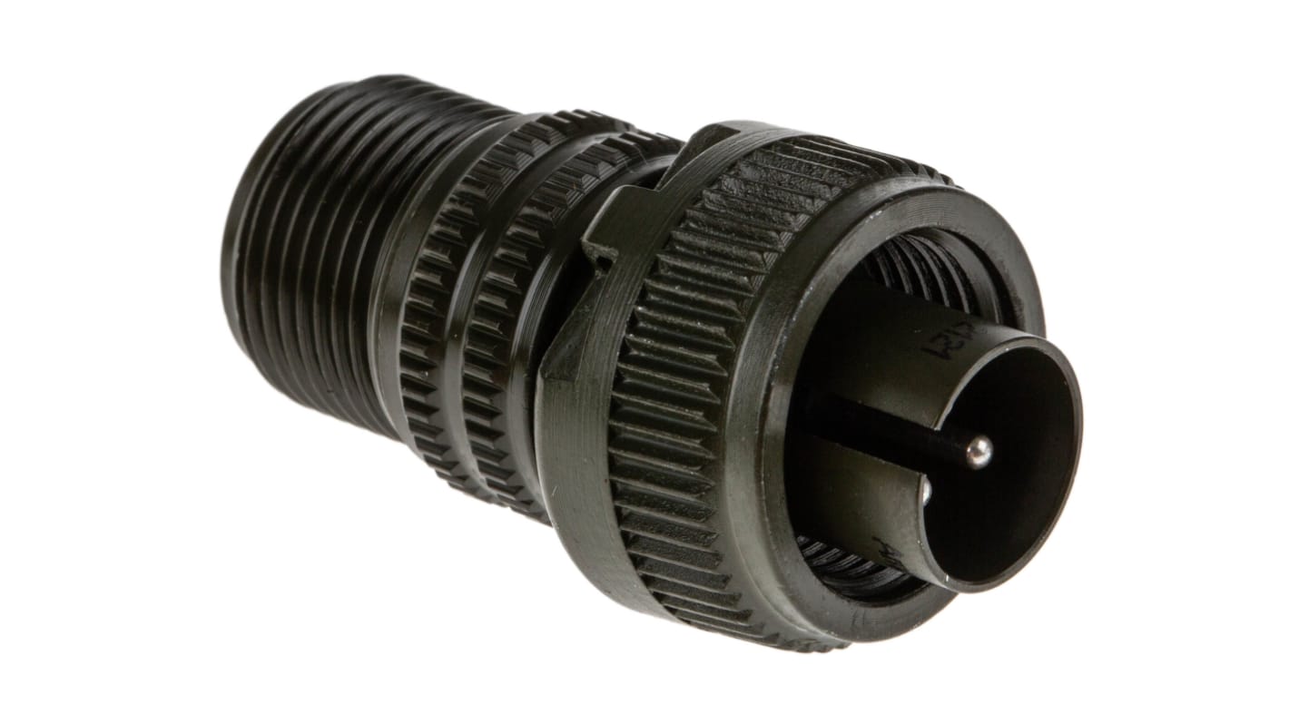 Amphenol Industrial, MS3106A, Copper Alloy 3 Way Cable Mount MIL Spec Circular Connector, Pin Contacts,Shell Size 10SL,