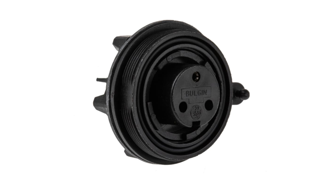 Bulgin Circular Connector, 3 Contacts, Panel Mount, Socket, Female, IP68, IP69K, Standard Buccaneer Series