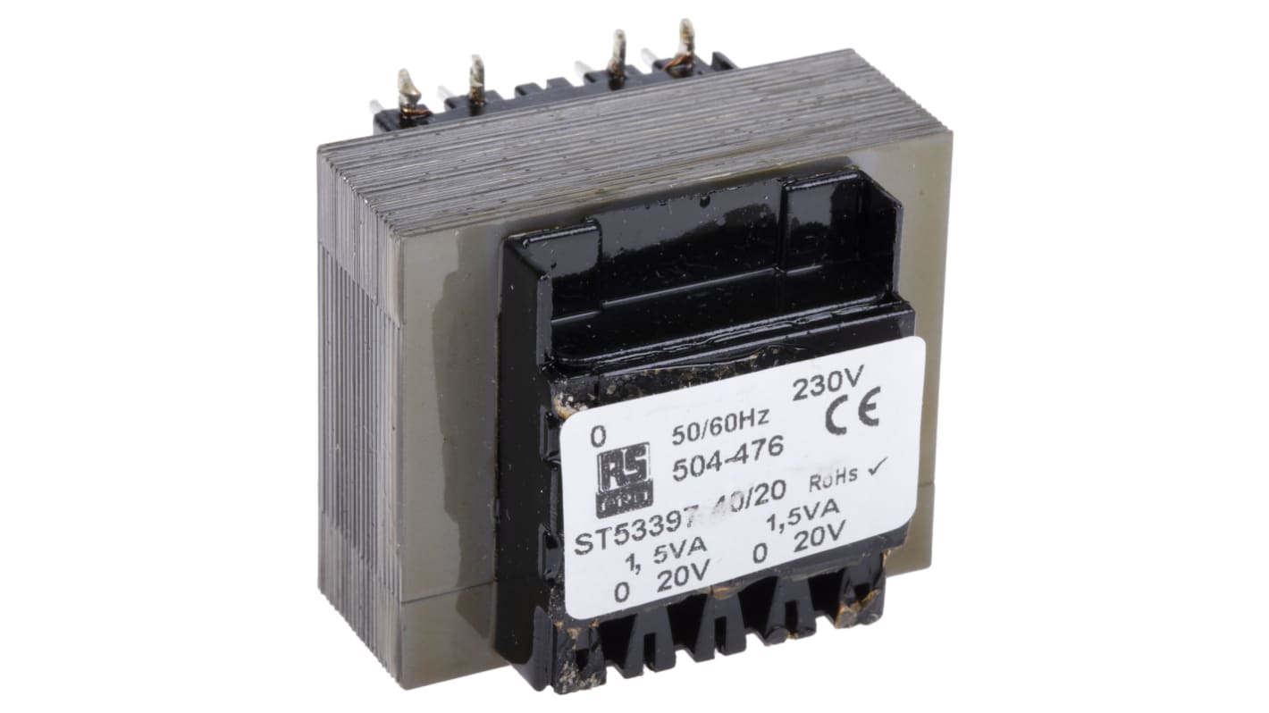 Transformator do druku 20V ac 230V ac 2 wyjścia THT 3VA