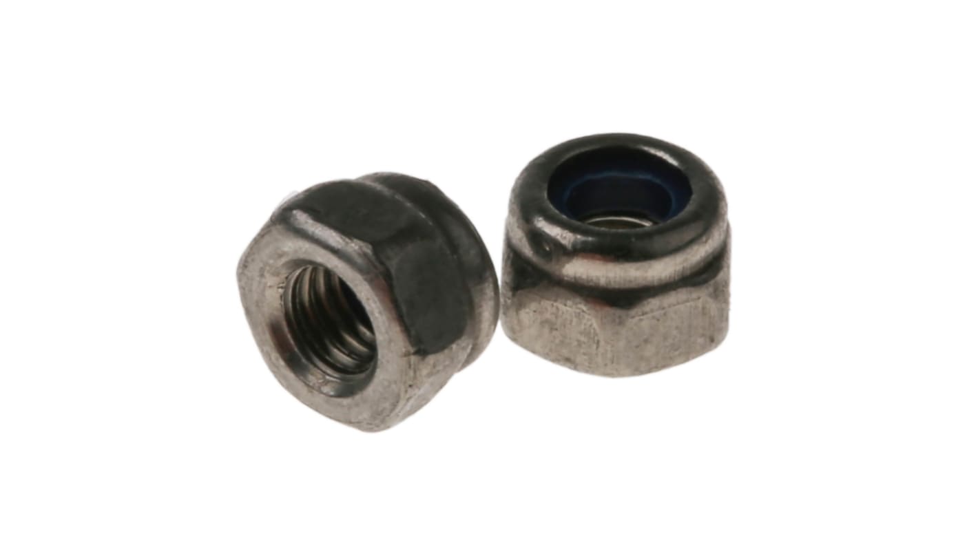 RS PRO Stainless Steel Lock Nut, DIN 985, M3