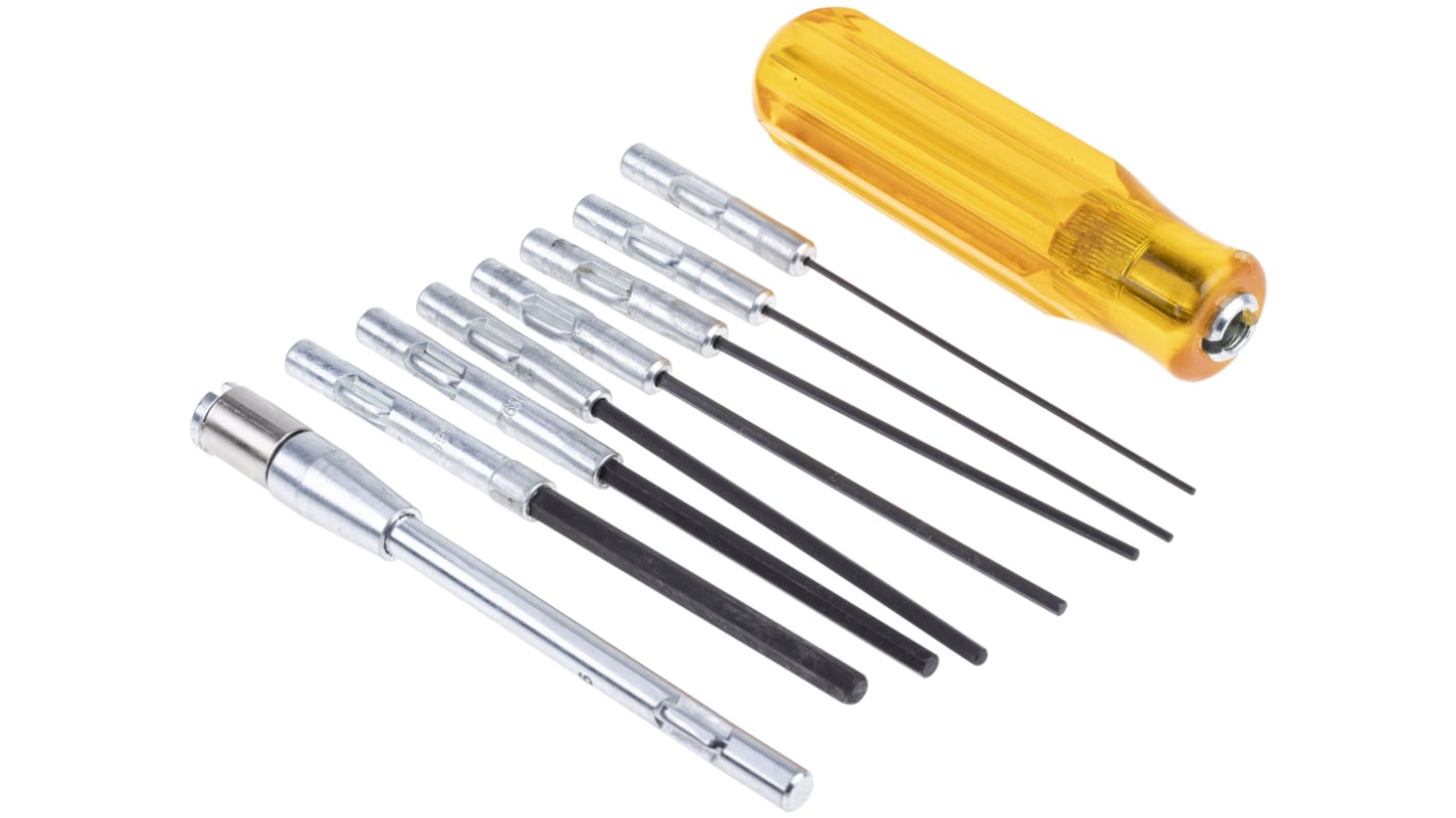 Weller Xcelite Hexagon Interchangeable Screwdriver Set, 9-Piece