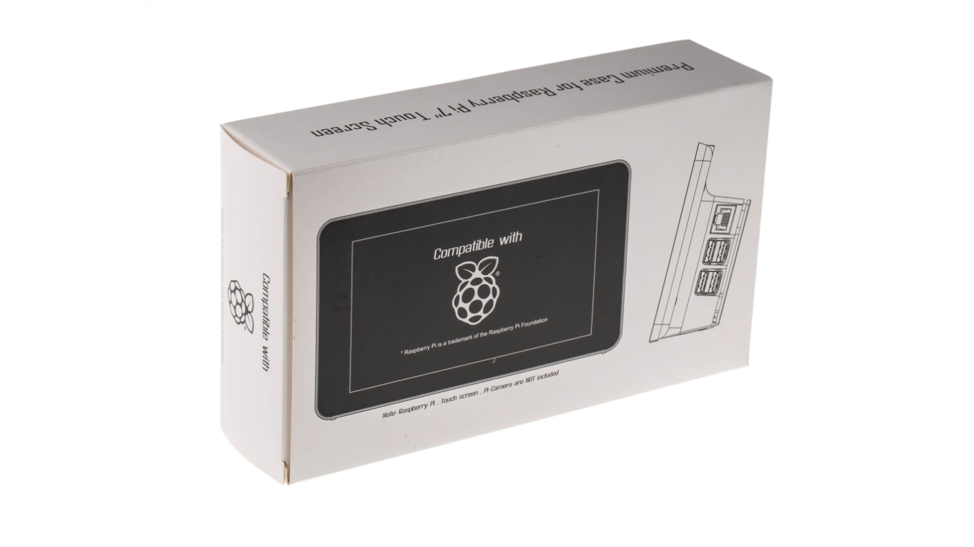 DesignSpark Raspberry Pi Gehäuse, ABS Klar, passend für Raspberry Pi 2B, 3B, 3B+, B+ und Raspberry Pi Touchscreen