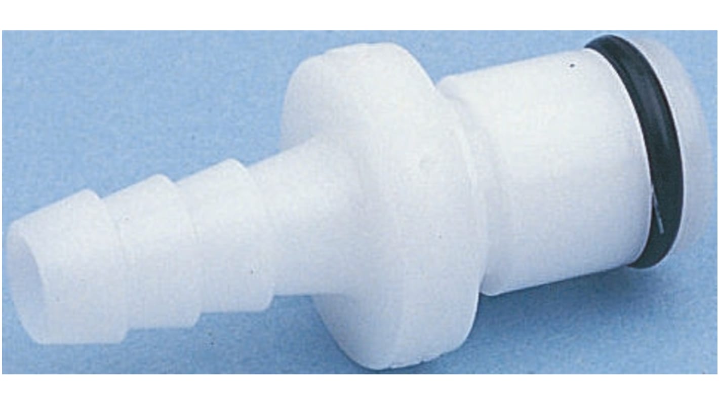 Colder Products 带阀软管接头软管尾联接器, Φ5/16in内径, 直向, 乙缩醛制
