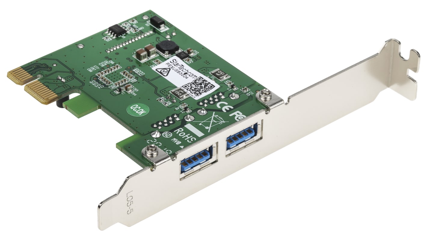 Karta USB, PCIe, l. portów: 2, typ: USB A, standard: USB 3.0