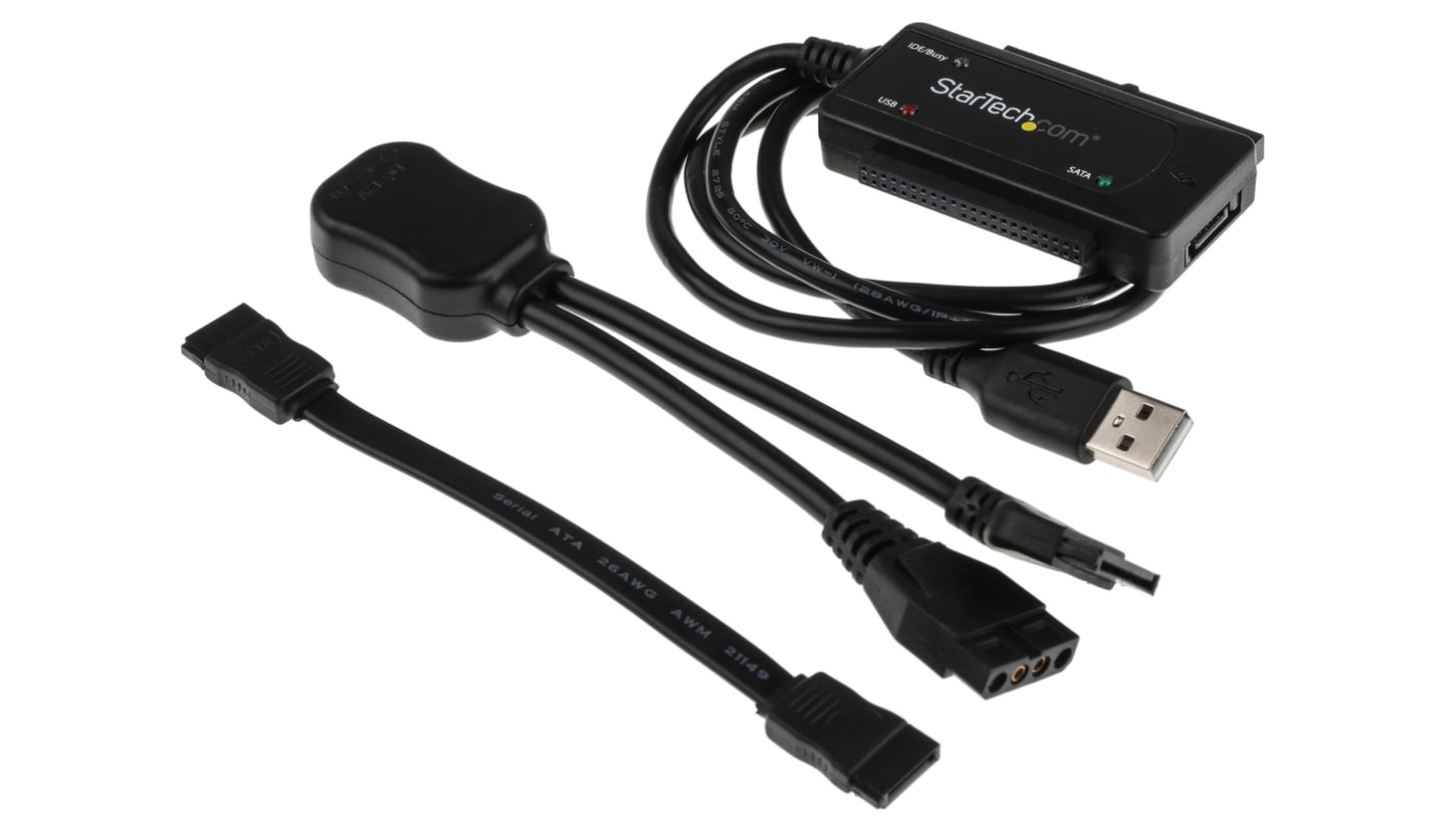 StarTech.com Adapterkabel, USB-auf-IDE-SATA-Adapter, 1 Laufwerke, 2.5 zoll, 3.5 zoll 70 x 43 x 15mm