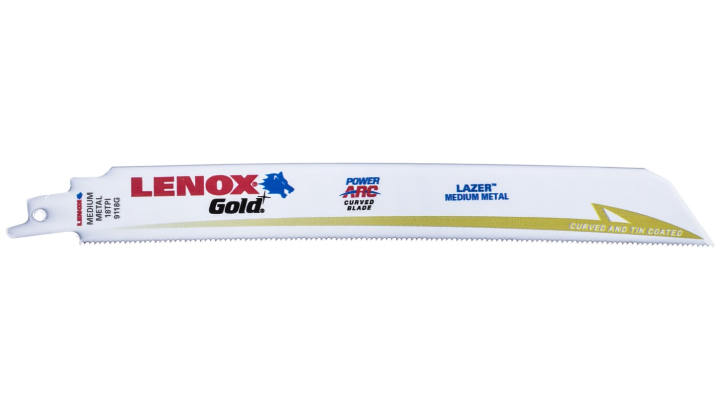 Lenox, 18 Teeth Per Inch 229mm Cutting Length Reciprocating Saw Blade, Pack of 5