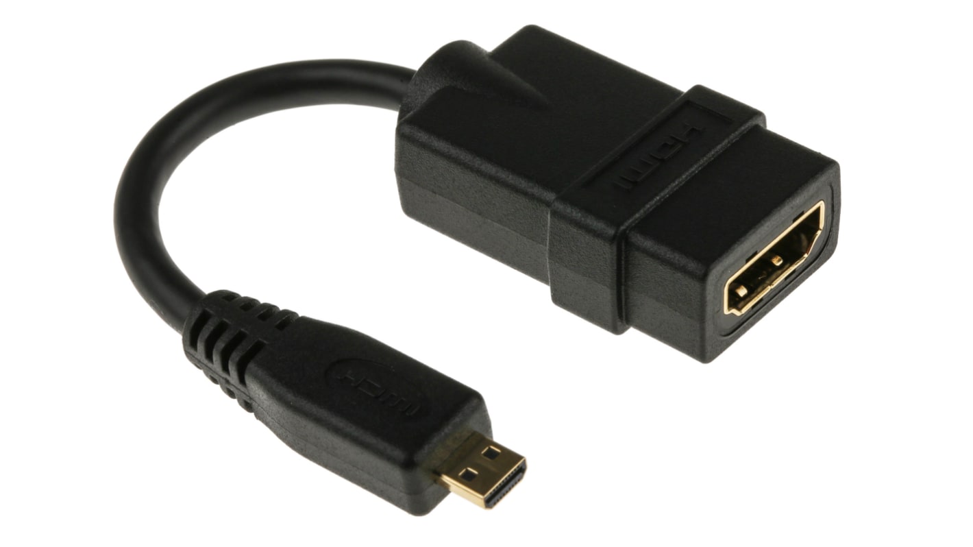 HDADFM5IN StarTech HDMI 1.4 12.7cm Female HDMI to Male Micro HDMIHigh Speed 4K 30Hz RS