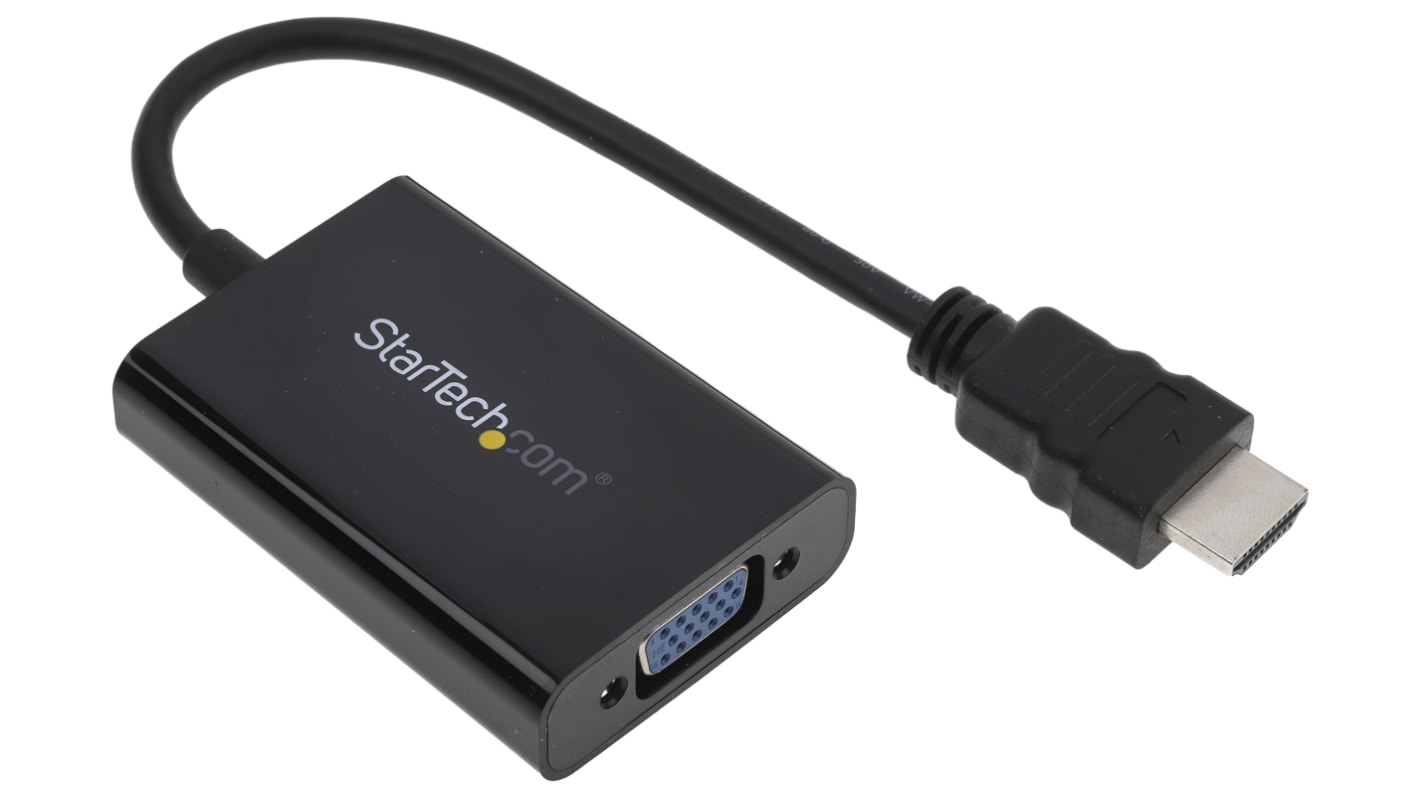 StarTech.com HDMI to VGA Adapter, 250mm Length - 1920 x 1080 Maximum Resolution
