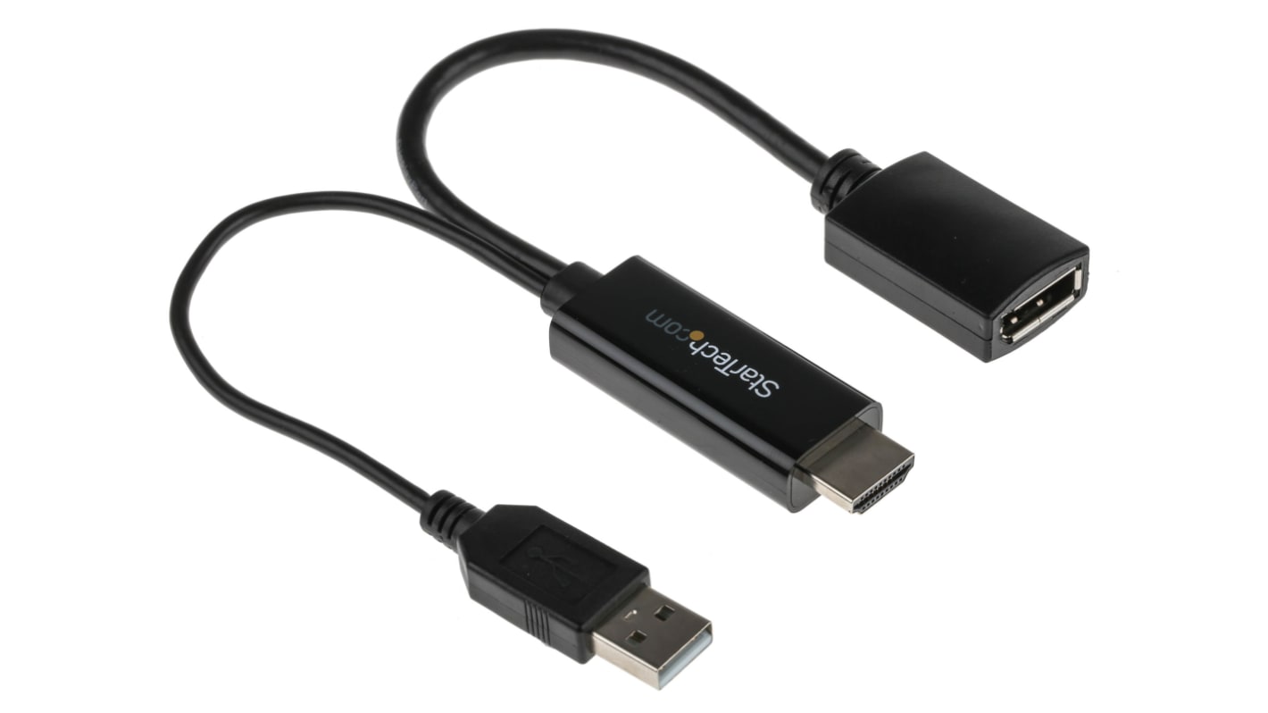 StarTech.com HDMI to DisplayPort Adapter, 255mm Length - 3840 x 2160 Maximum Resolution