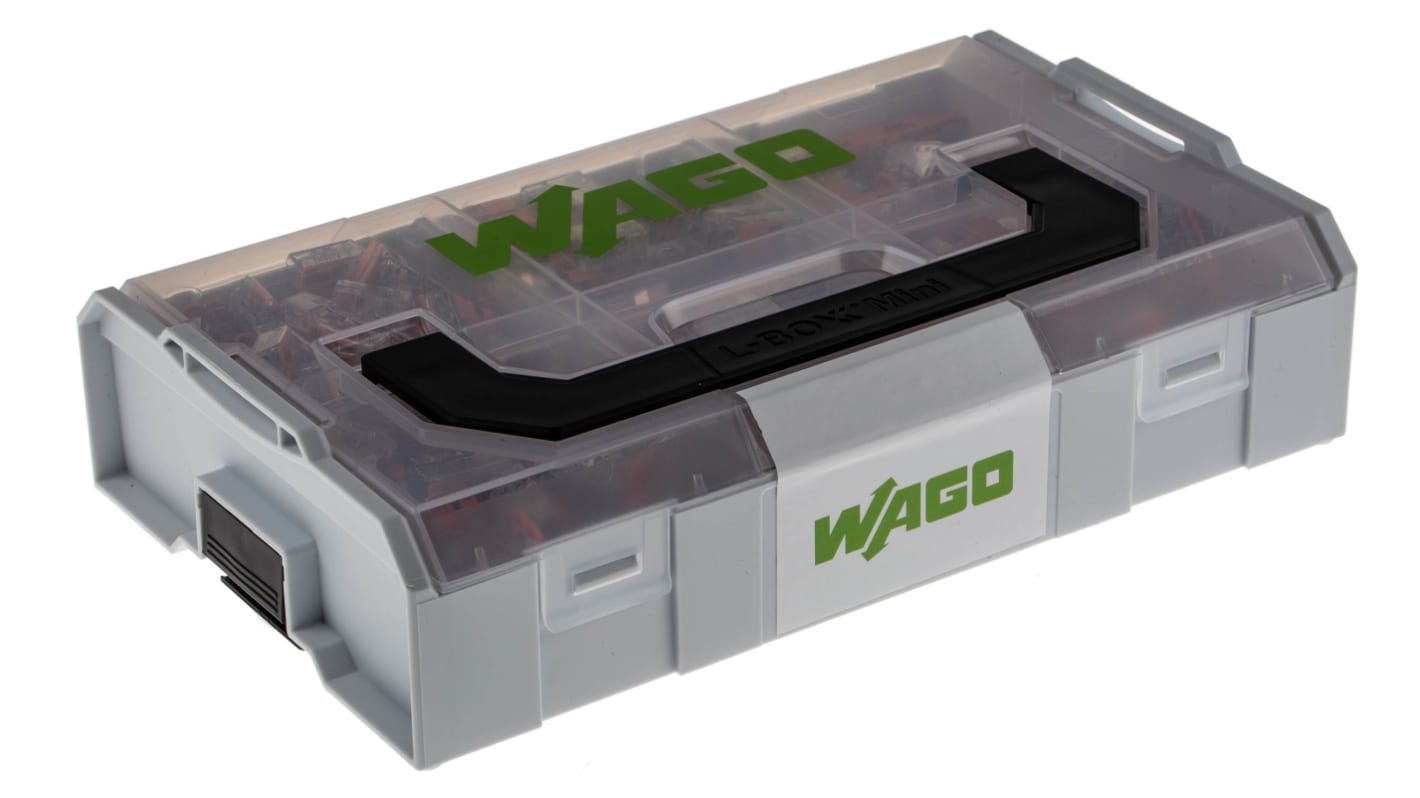 WAGO L-BOXX Mini, 221 Series Lever Connector Set, 2, 3-Way, Cage Clamp Termination