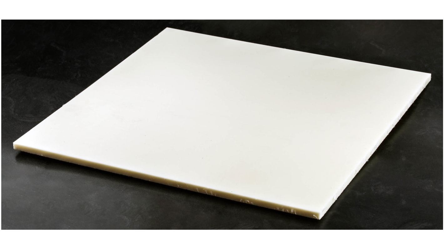 RS PRO プラスチックシート ナチュラル, 500mm x 500mm x 10mm | RS