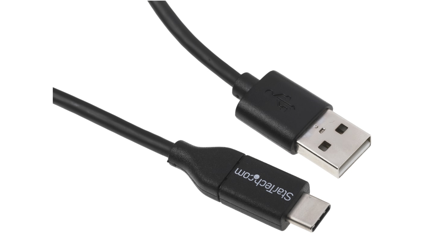 StarTech.com USB 2.0 Cable, Male USB A to Male USB C USB-A to USB-C Charging Cable, 0.5m