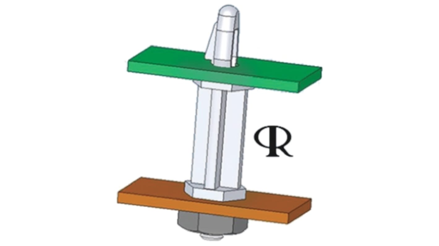 Essentra Nylon Studded Fixing Spacer for 4mm PCB Hole